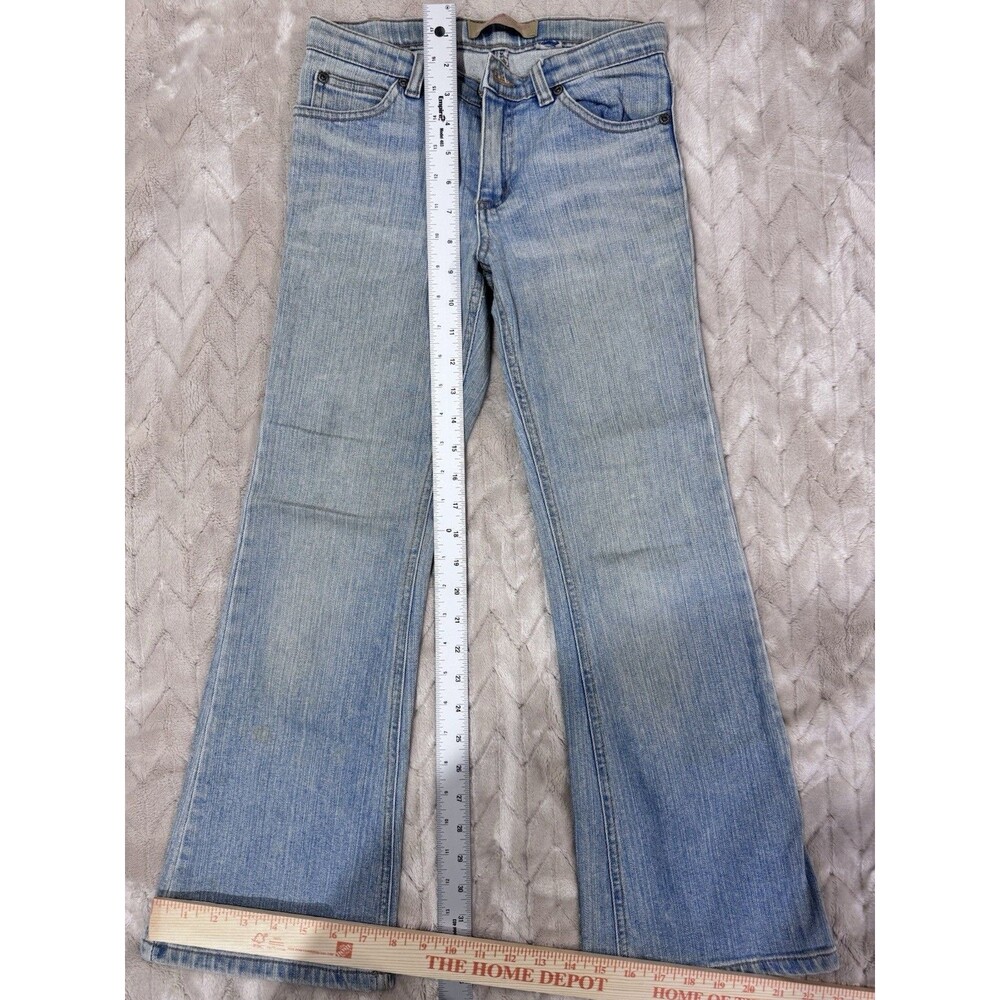Old Navy Jeans Girls Size 10 (see Pics For Sizing) Lght Wash Stretch Bootcut Y2K